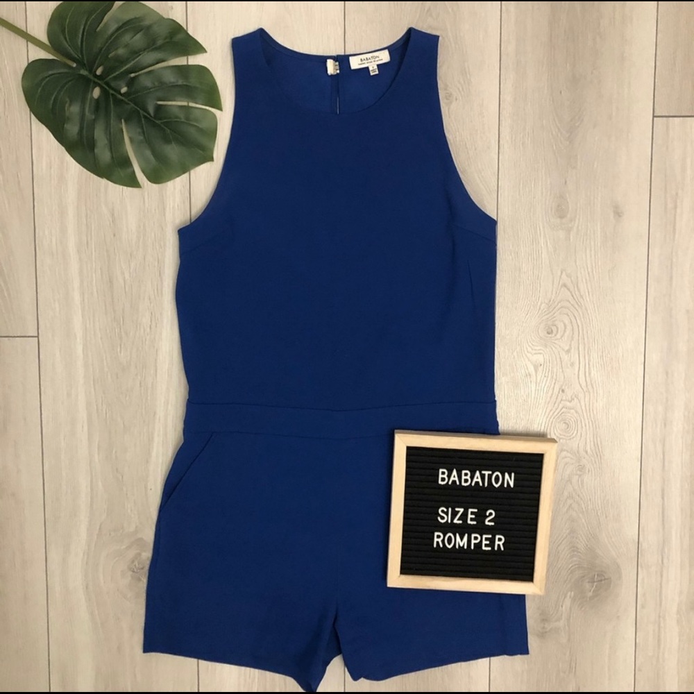 Babaton Ozzy Romper Size 2 In Colbalt Blue